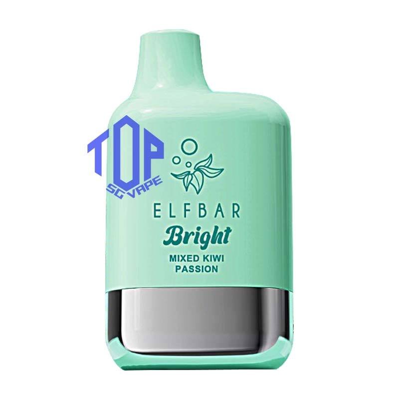 ELFBAR BRIGHT 6K ( 6000 ) PUFFS DISPOSABLE - TOP SG VAPE SINGAPORE SHOP The Elfbar Bright 6K / 6000 Puffs Disposable vape ready stock in our sg singapore store online shop for same day delivery. Feel the elf bar bright 6k combination of power and flavor. With QUAQ MESH, every puff unleashes a powerful throat hit bursting with flavor. Fresh Taste, Fresh Vibes! Newest flavor lineup yet. Indulge in rich, satisfying tastes that make every inhale a delight. Try it now ELF BAR BRIGHT ! Note: Battery power shall not be released normally when the ambient temperature is lower than -5℃. We suggest before the activation, this product shall be left in a warm environment for about three days to restore battery discharge capacity. Specification : Puff: 6000 Puffs Nicotine Strength: 50mg / 5% Battery Capacity: 400mAh Charging Port: Type-C Rechargeable ⚠️ELFBAR BRIGHT 6K PUFFS FLAVOUR LIST⚠️ Apple Strawberry Mango Bubblegum Mint Double Peach Mango Watermelon Double Strawberry Ice Cream Double Strawberry Juicy Peach Fanta Lemon Cola Lychee Grape Honeydew Mixed Kiwi Passion Strawberry Grape Bubblegum SG VAPE COD SAME DAY DELIVERY , CASH ON DELIVERY ONLY. TAKE BULK ORDER /MORE ORDER PLS CONTACT ME : TOPSGVAPE (WHATSAPP) VIEW OUR DAILY NEWS INFORMATION VAPE : TELEGRAM CHANNEL