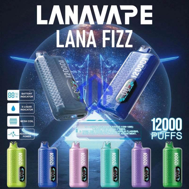 LANA FIZZ 12K ( 12000 ) PUFFS DISPOSABLE - TOP SG VAPE SINGAPORE SHOP The Lana Fizz 12000 puffs disposable vape ready stock in our sg singapore store online shop for same day delivery. This new vape is Big & Luxe puffs : Endless Pleasure. Lana Fizz 12k puffs support 3 Presses to control over your vaping journey adjustable power. From 13w to 16w, find your sweet spot and enjoy the perfect hie every time! Armed with a 550mAh and rapid-charging USB-C technology, Just grab and go for your parties! The vape design Quiet Luxury! Crafted with a timeless color palettle and adorned, with diamond patterns, LANA FIZZ features a crystal-clear, Plastic surface that exudes elegance and style. Start your day with a burst of Colombian coffee flavour, Then savor the refreshing layers of our multilayered. Blends to keep you feeling fresh throughout the day with LANA FIZZ 12K PUFFS! Specifications : Puff: 12000 Puffs Nicotine Strength: 30mg / 3% E-Liquid: 20ML Battery Capacity: 550mAh Charging Port: Rechargeable Type-C ⚠️LANA FIZZ 12000 FLAVOUR LINE UP⚠️ Chrysanthemum Tea Cold Lychee Green Grape Ice Guava Passion Iced Cola Jasmine Green Tea Peach Oolong Tea Sea Salt Lemon Solero Lime Sprite Lemon Tea Tie Guan Yin King Watermelon Ice SG VAPE COD SAME DAY DELIVERY , CASH ON DELIVERY ONLY. TAKE BULK ORDER /MORE ORDER PLS CONTACT ME : TOPSGVAPE (WHATSAPP) VIEW OUR DAILY NEWS INFORMATION VAPE : TELEGRAM CHANNEL